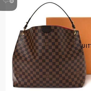 Louis Vuitton Dark Brown Checkered 
Some marks in the bottom from ink pin